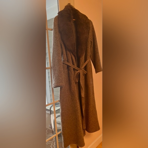 Hilary Radley 100% Lana Wool Coat With Removable Real Fur 
4 oversized like S/M - Picture 4 of 11